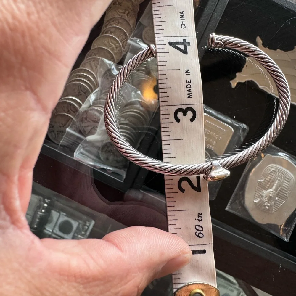 David Yurman Bracelet 18k and Sterling - Picture 8 of 9